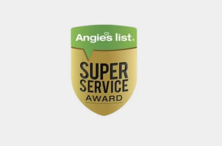 Angies List Super Service Award badge for top rated electrical services company