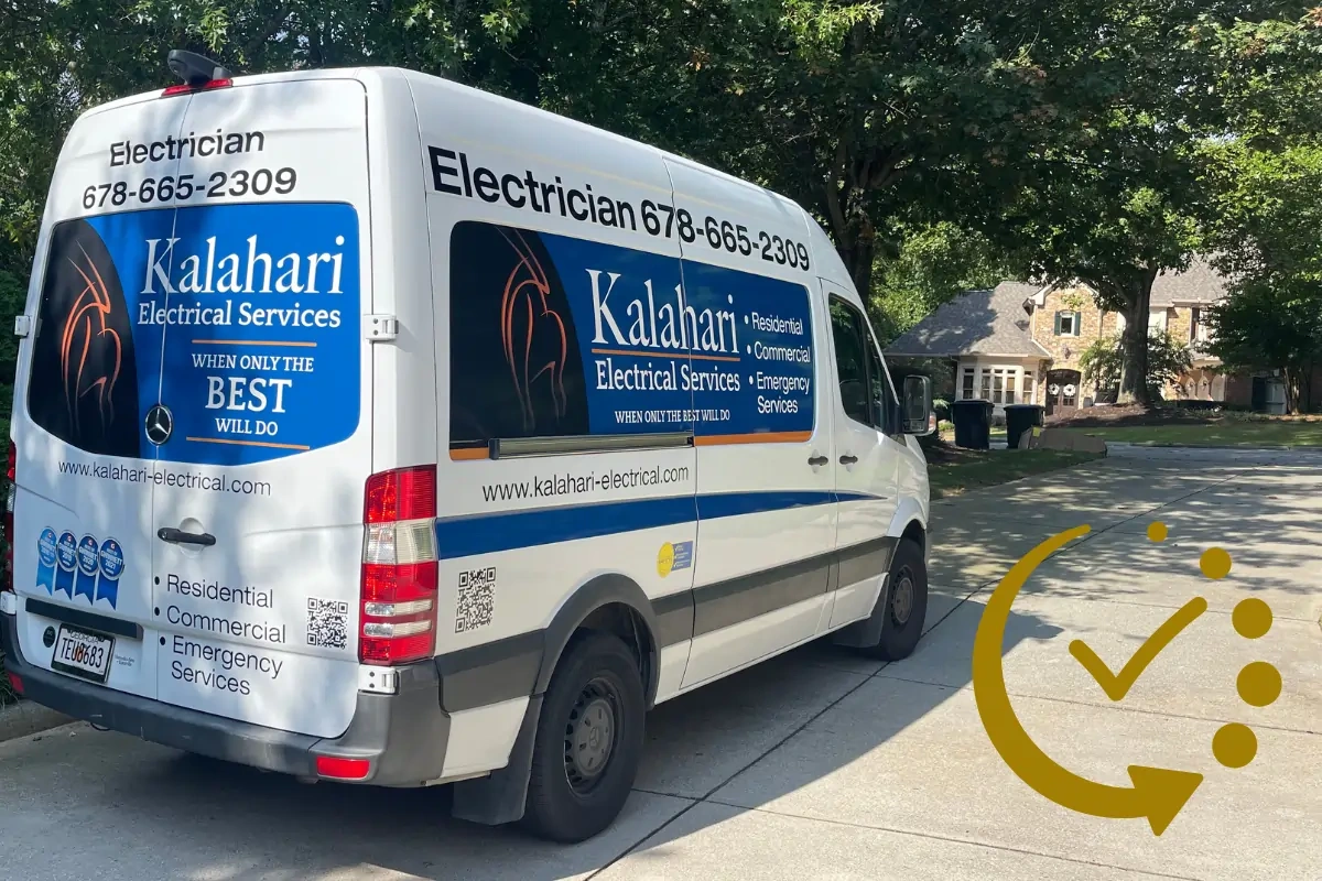 Kalahari Electrical Services van providing residential electrical services
