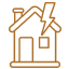 Residential electrical services icon representing home wiring installation and power systems