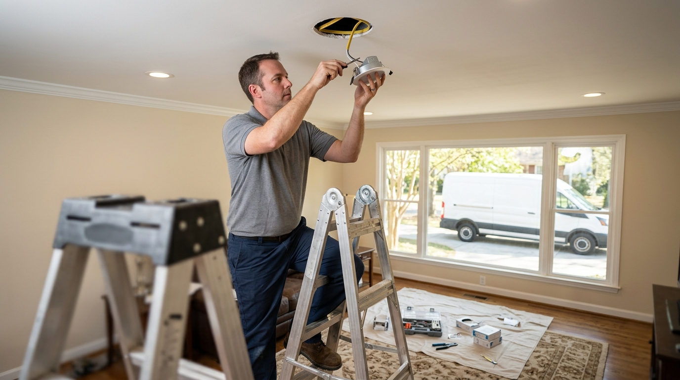 Kalahari Electrical Services - recessed lighting installation