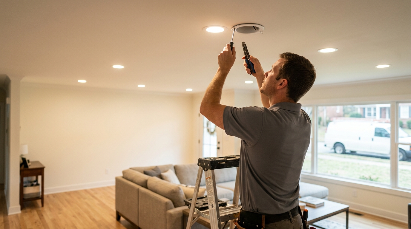 Kalahari Electrical Services - recessed lighting installation